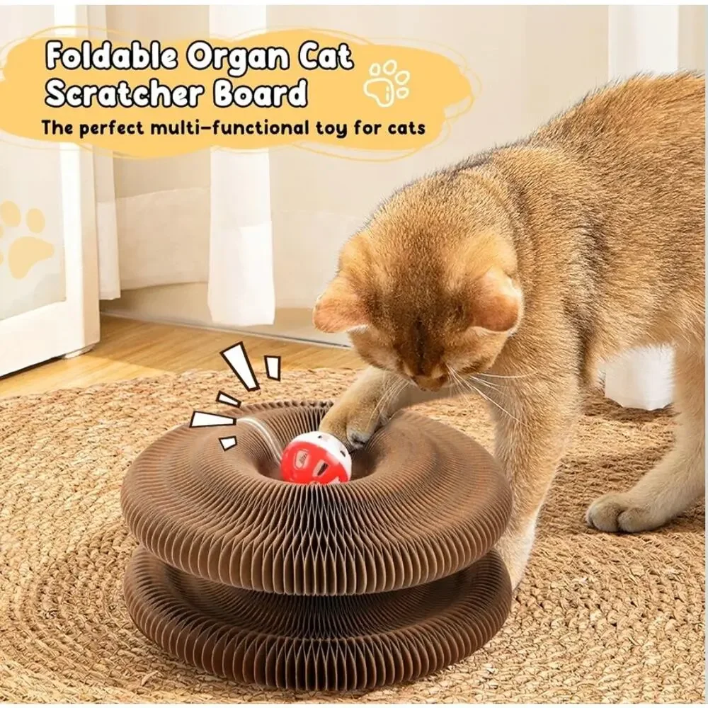 SREBAY Cat Toy Interactive Accordion Magic Organ Scratcher